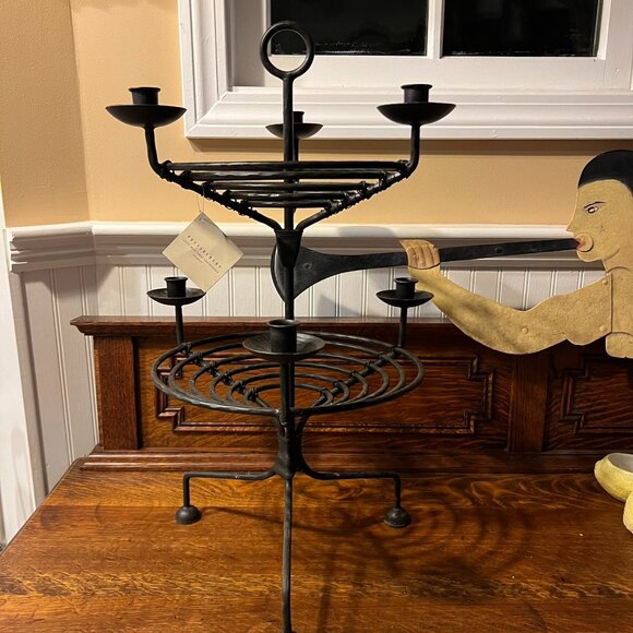 COPY - Pottery Barn Rustic Wire Taper Centerpiece - Picture 2 of 8